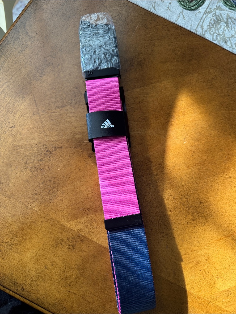 adidas Pink and Navy Webbed Golf Belt